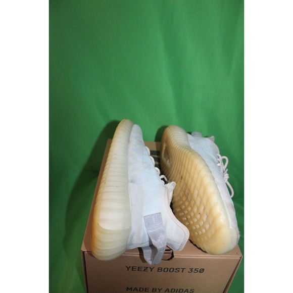 Adidas 350 V2 Originals Yeezy Boost Mono Ice Sneakers Men's Size 10.5 GW2869 - Picture 9 of 10